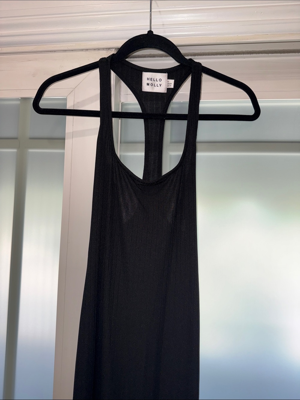 Hello Molly Black Ribbed Racerback Dress - Picture 4 of 10